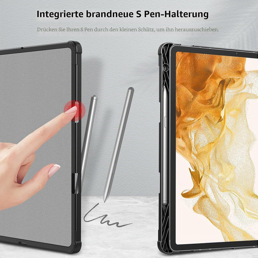 Fintie Hülle für Samsung Galaxy Tab S8 Plus 2022/S7 FE 2021/S7 Plus 2020 12.4 Zoll, Multi-Winkel Bet