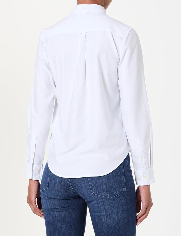 Gant Damen Reg Classic Oxford Striped Shirt Bluse (1er Pack) 36 Light Blue, 36 Light Blue