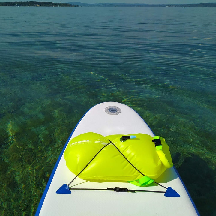 Schwimmboje & Trockensack - 28l. Sicherheit beim Schwimmen, Open Water und Triathlon. Swimming Buoy,