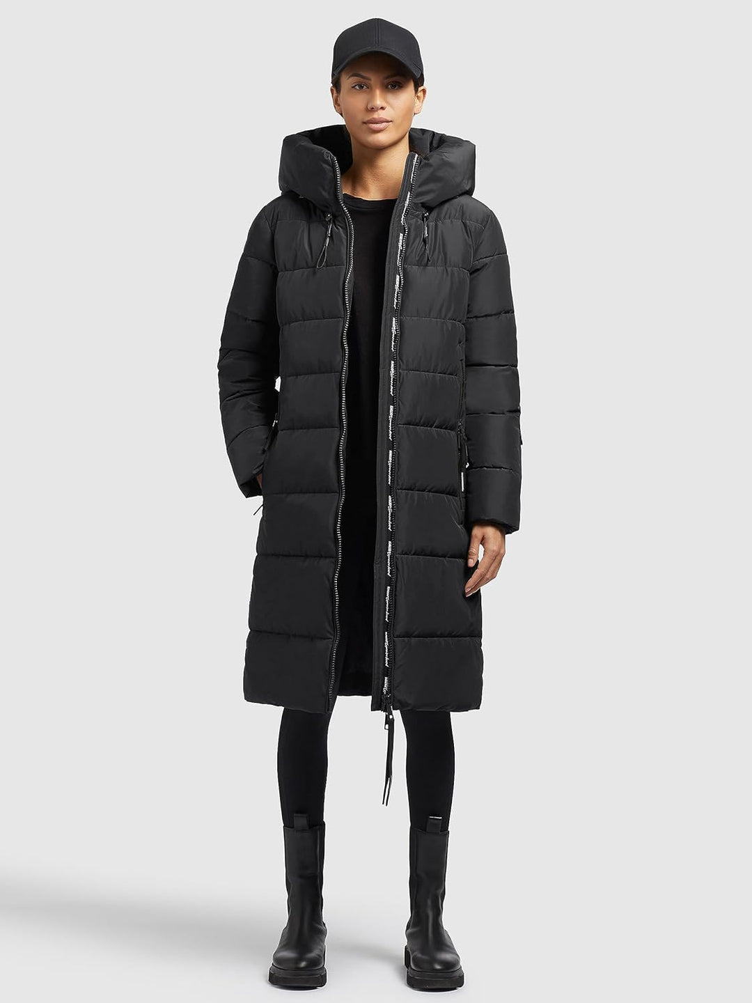 khujo - Damen - Wintermantel - Jilias 3 XS Schwarz, XS Schwarz