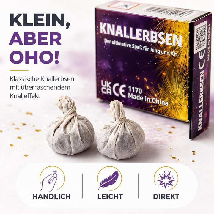 TK Gruppe Timo Klingler 1000x Knallerbsen Happysparks® - Fun Snaps Silvester wie Knallteufel Knaller