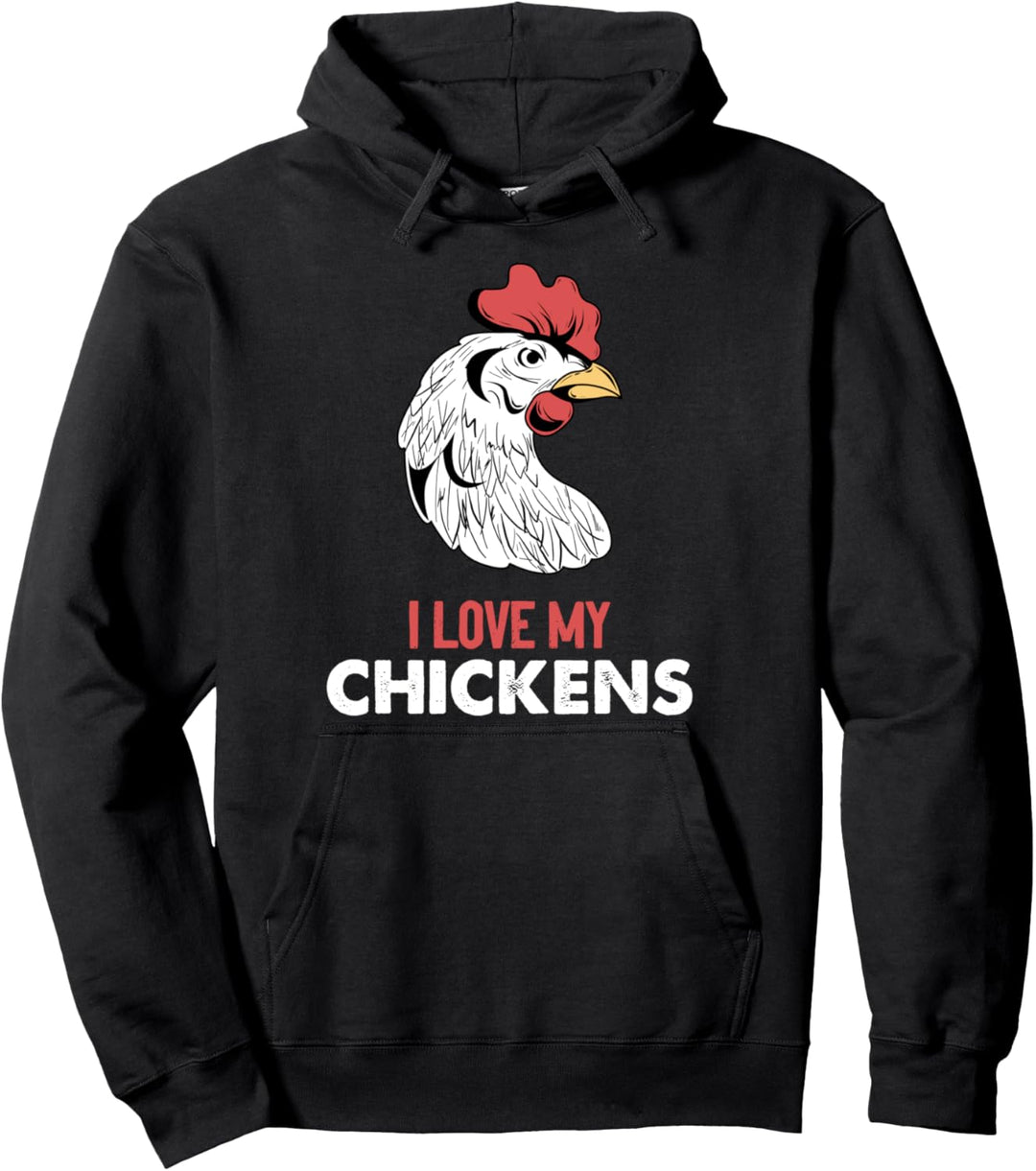Verrücktes Huhn für Landwirte und Landwirtschaftsväter Huhn Pullover Hoodie