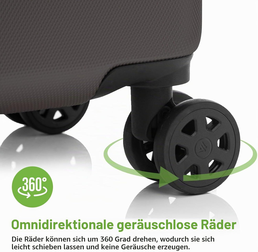 Trolley Koffer, Reisekoffer Suitcase, Rollkoffer Handgepäck, Hartschalenreisekoffer, Teleskopkoffer