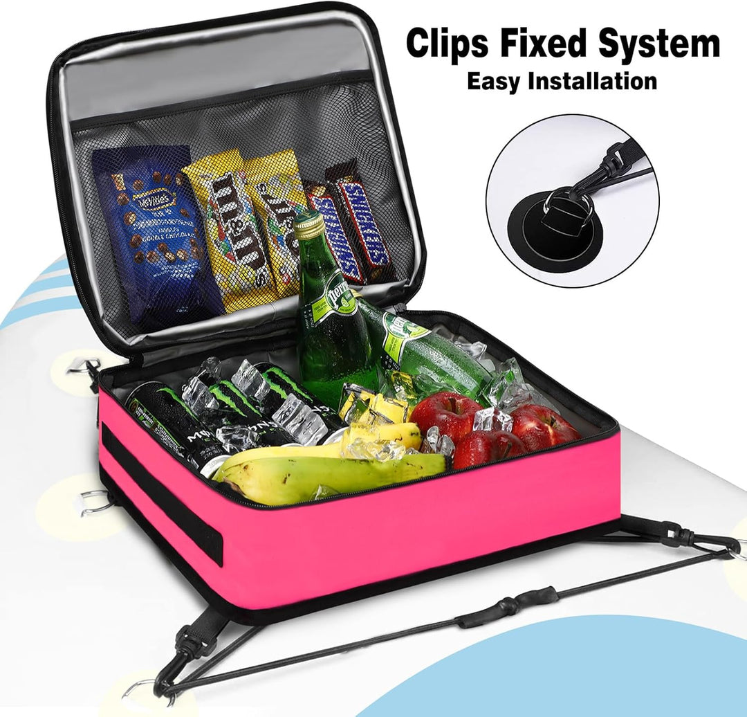 Paddle Board Kühltasche, wasserdichte Surf Sup Deck Kühltasche, isoliert, auslaufsicher, 10 Dosen, S