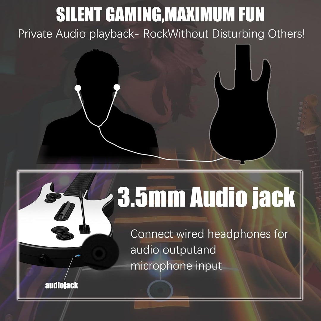 NBCP Wireless Rock Band Controller für XBOX-one/Xbox Series X/PC, kabellose Gitarre für Rock Band, F