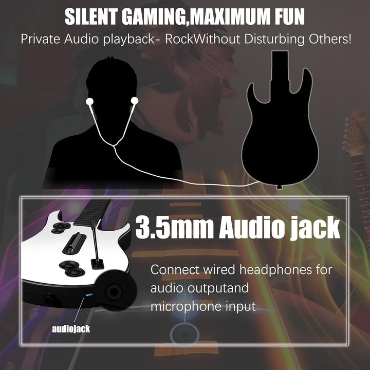 NBCP Wireless Rock Band Controller für XBOX-one/Xbox Series X/PC, kabellose Gitarre für Rock Band, F