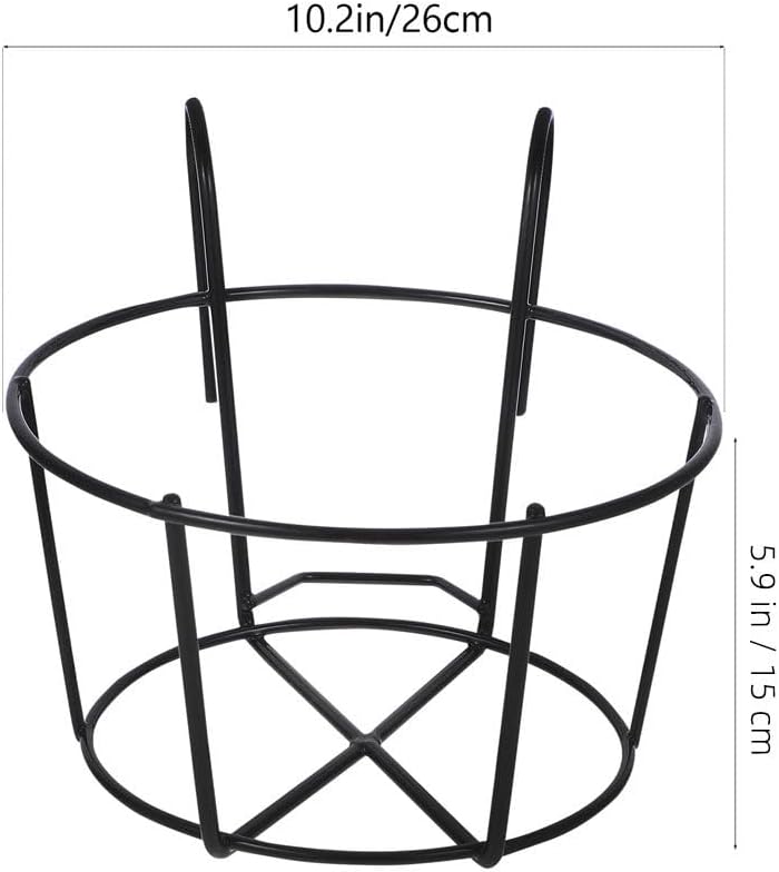 YARNOW 2 Stück Hängende Geländer Pflanzgefässe-Blumentopfhalter Balkon Hängend Metall-Blumenkasten M