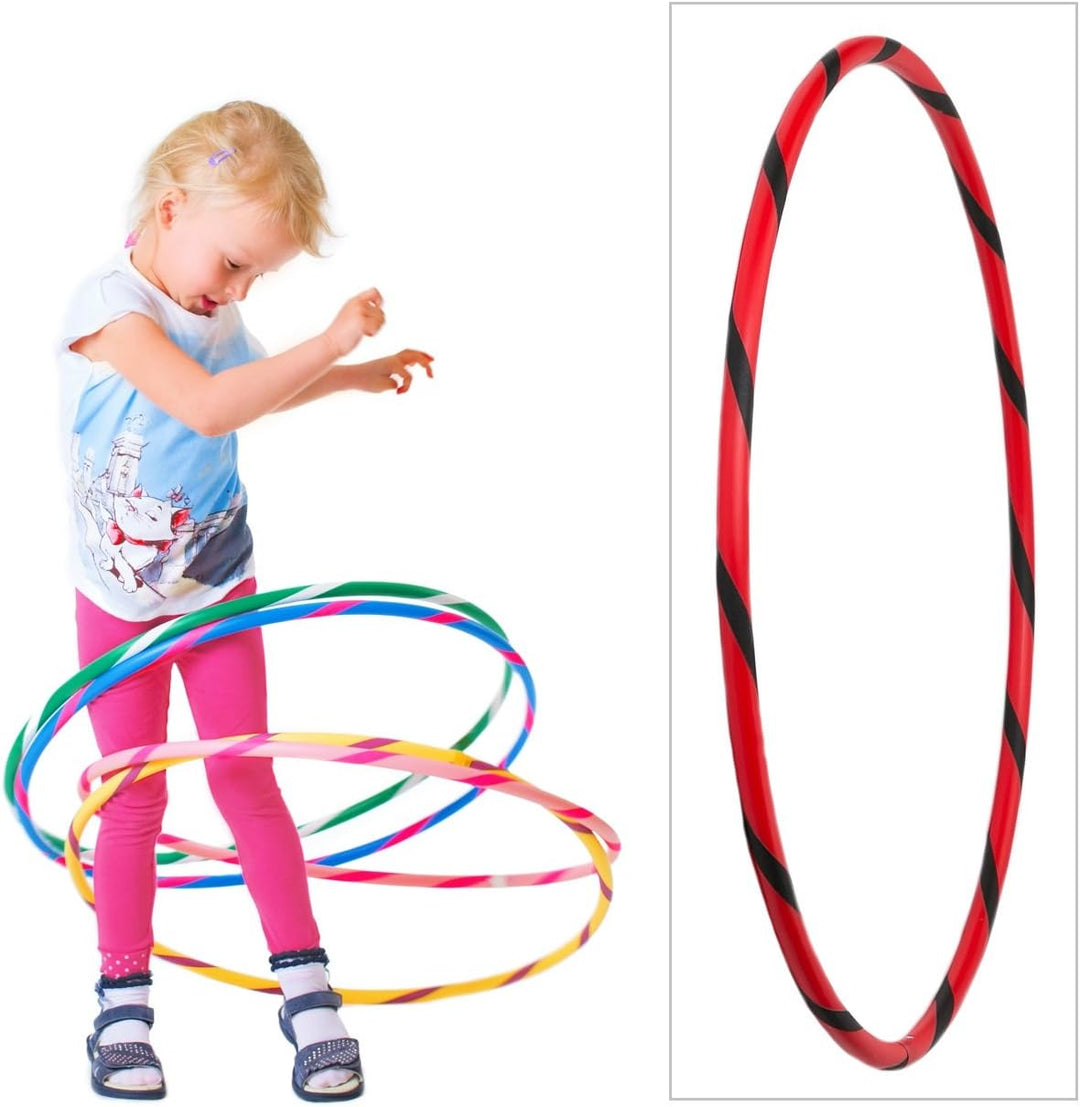HOOPOMANIA Bunter Kinder Hula Hoop [Ø60cm - Ø80cm] Hula Hoop für Kinder in vielen Farben Ø60cm Rot-S
