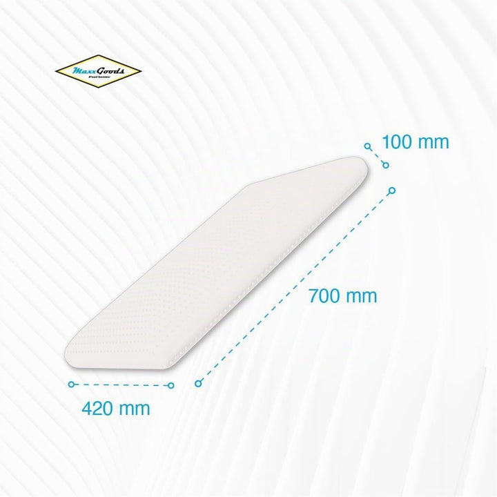 MaxxGoods Orthopädisches Nackenstützkissen aus Visco-Gelschaum | für gesunden Schlaf &amp; Halswirbelsäu