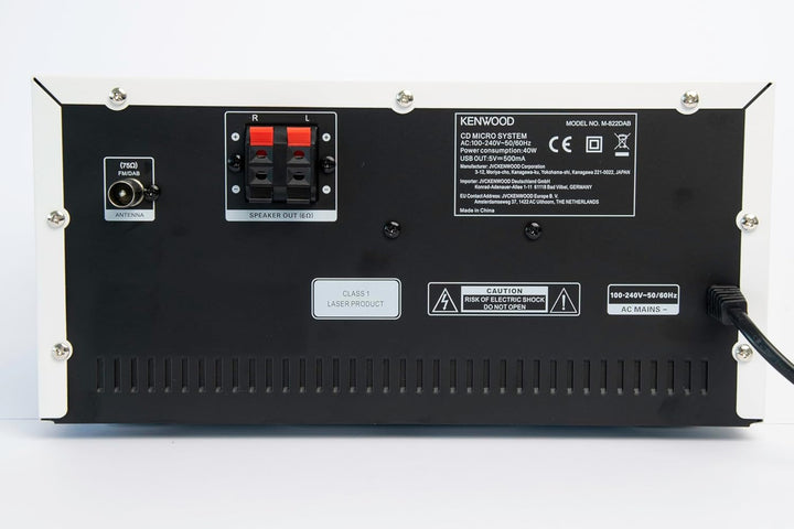 Kenwood M-822DAB - Micro HiFi-System mit 2 x 50 Watt RMS, CD, USB, DAB+ & Bluetooth Audio-Streaming,