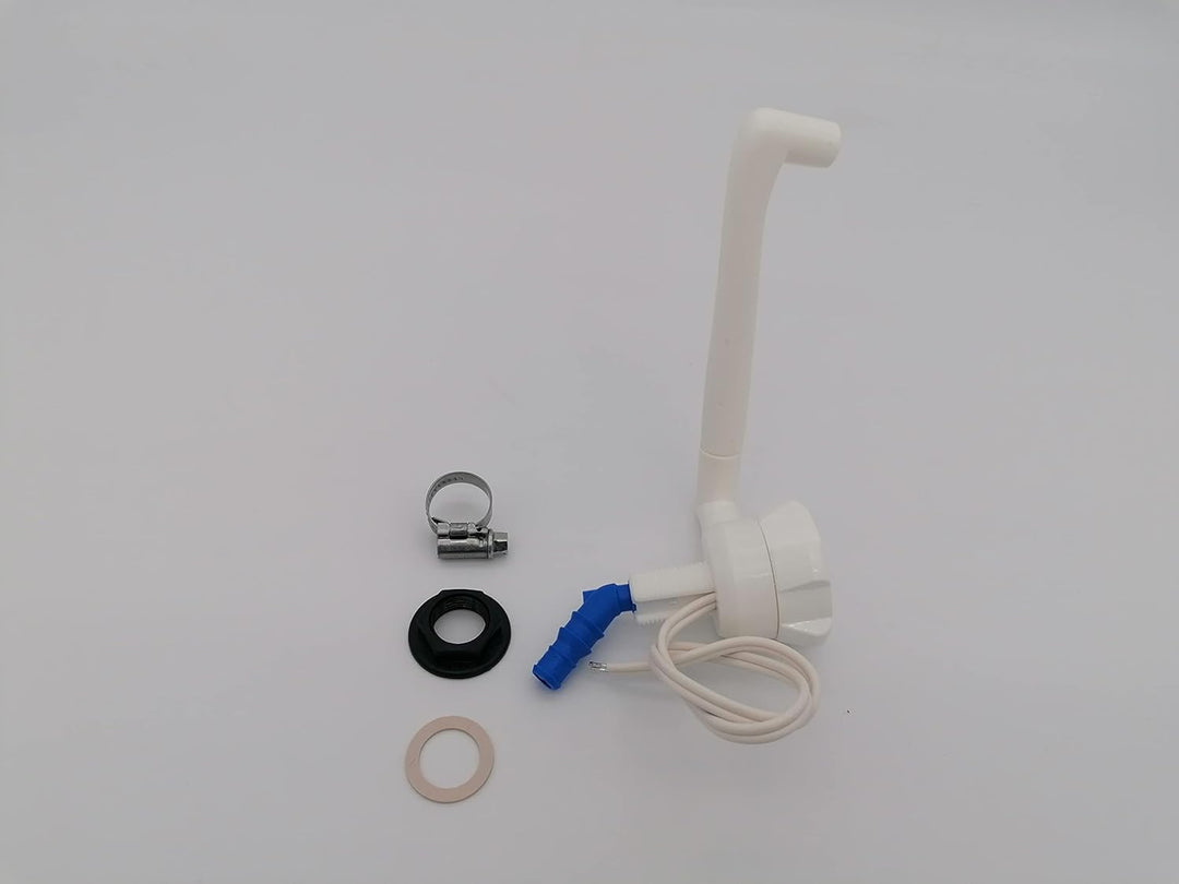 CR-MOESANCO® Set für Lababo Wohnwagen mit Schalter und Schlauchschelle aus Edelstahl, für Wohnmobile