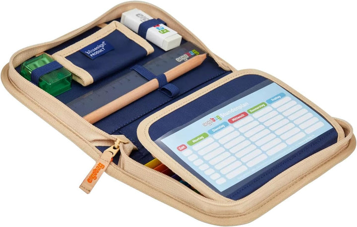 ergobag Federmäppchen Set 22-teilig, Lyra Buntstifte, Stundenplan-Fach, Kleingeld Fach, Lineal Einhe