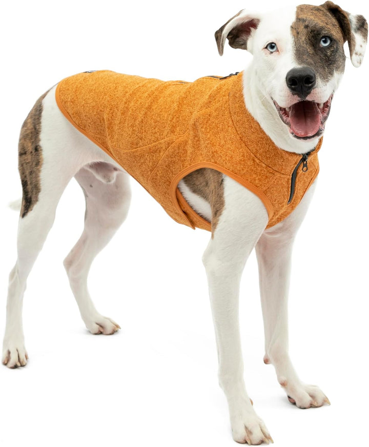 Kurgo Core Hunde-Pullover, Leichtes Fleece, Mit 2-Wege-Reissverschluss, Mit Hundegeschirr kompatibel