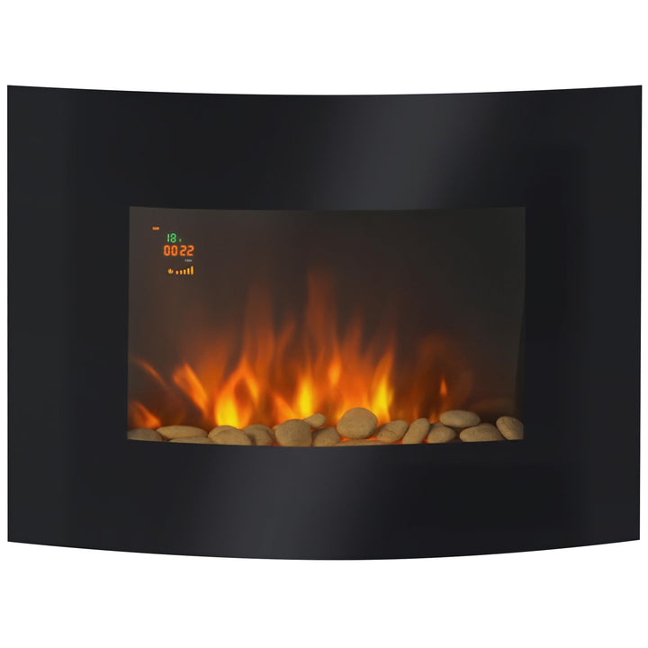 HOMCOM Elektrokamin Kamin Kaminofen Elektrischer Wandkamin (Modell7/65 x 11,4 x 52cm) Modell7/65 x 1