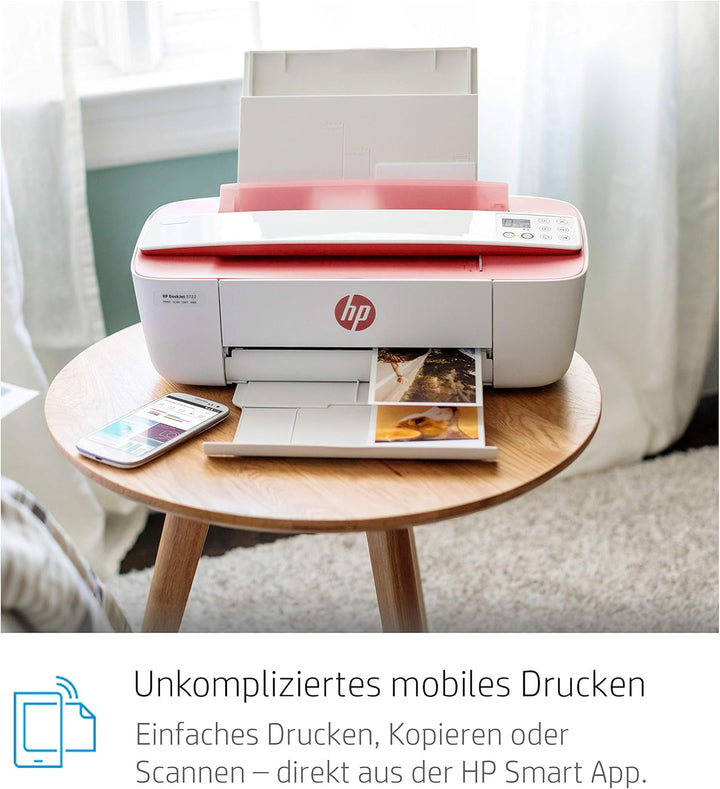 HP DeskJet 3764 Multifunktionsdrucker (Drucken, Scannen, Kopieren, WLAN, Airprint, mit 2 Probemonate
