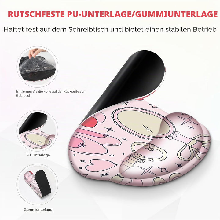 Gaming-Mauspad, grosse Schreibtischunterlage, niedlicher Schreibtischunterlage, 4-in-1 XXL-Mauspad +