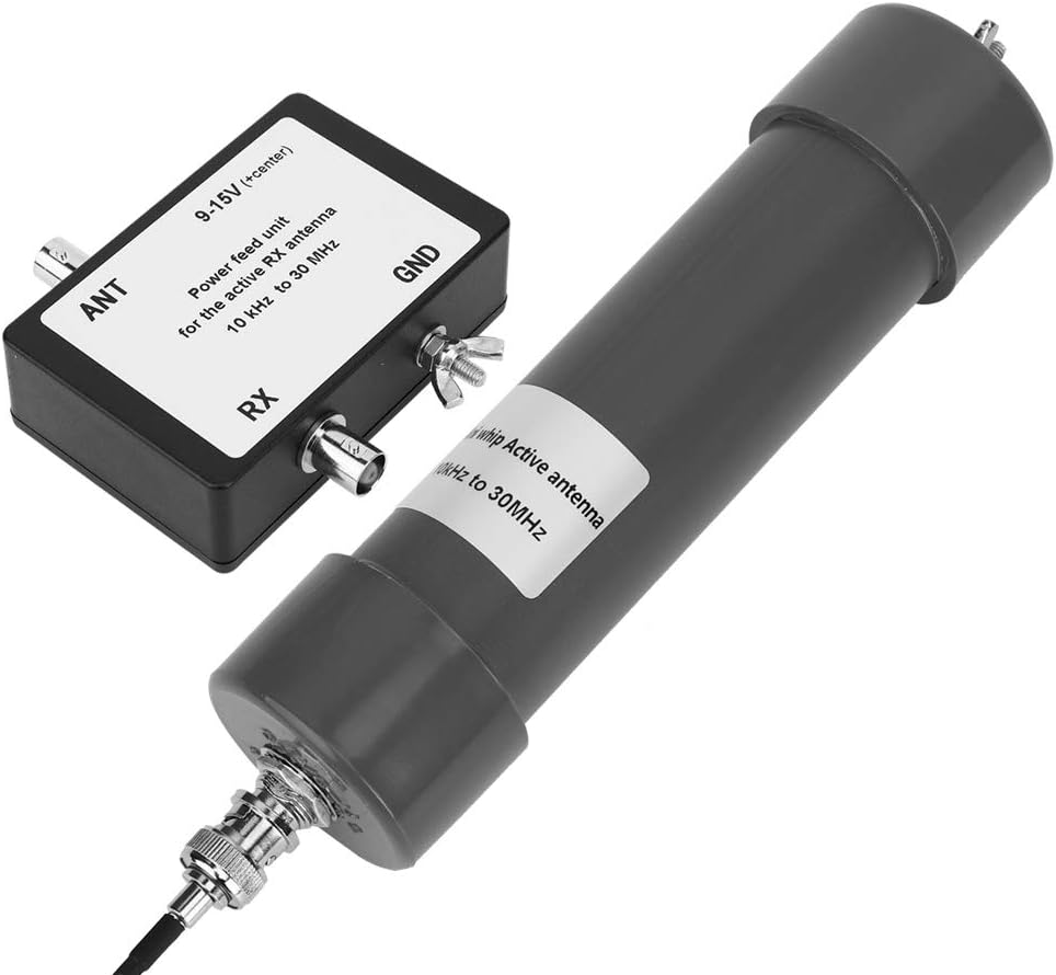Oumefar 10KHz 30MHz Mini Whip Active Antenna mit tragbarem Kabel 9 15V 90mAh Active Antenna Kit Ersa
