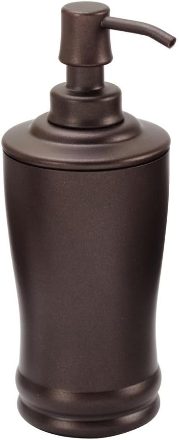 iDesign The Olivia Collection Seifenspender aus Metall, hoch, Schaumstoff, Bronze, 8 Oz Bronze Seife