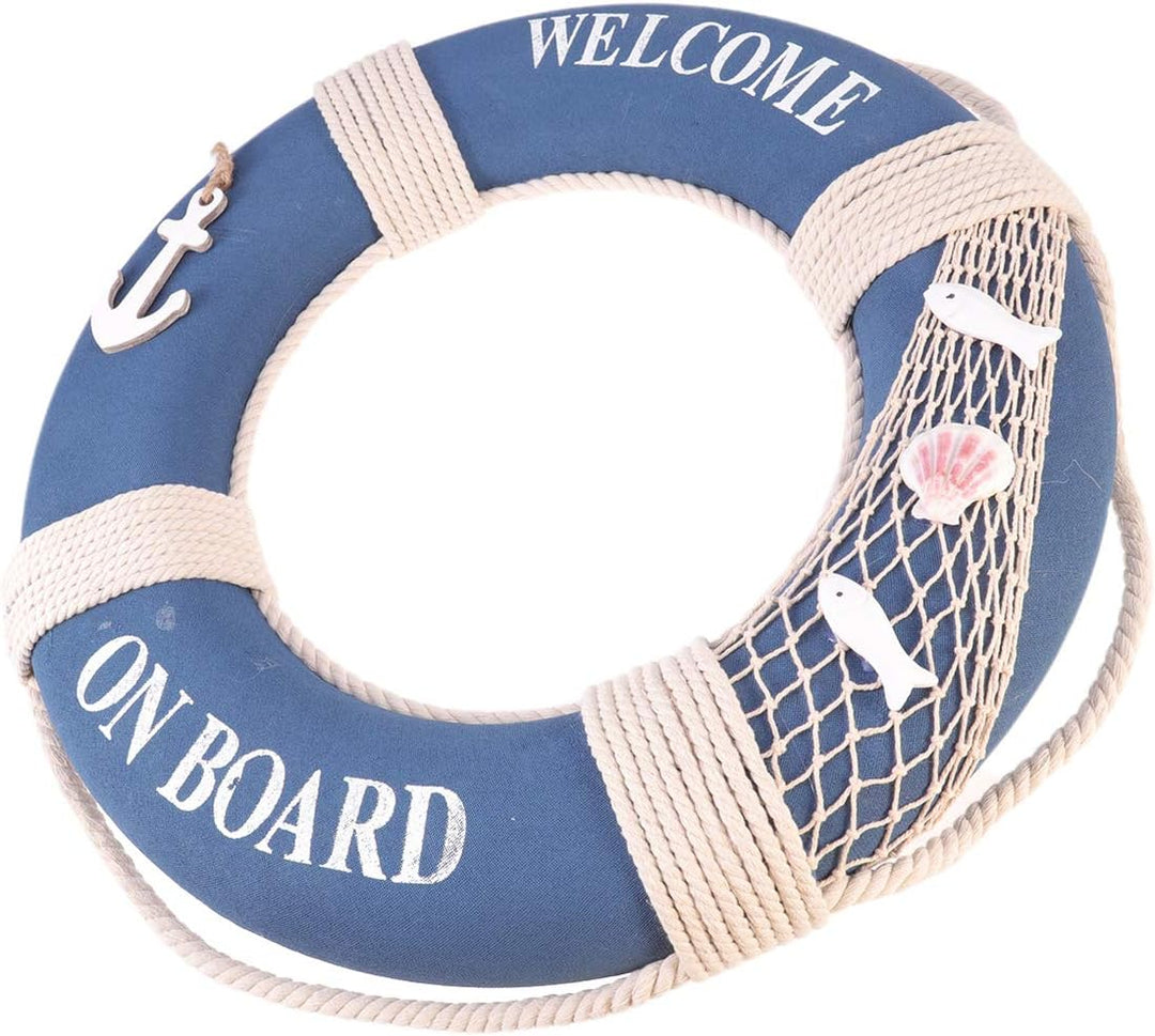 Holibanna Rettungsring zur Wanddekoration, Rettungsring, Schaumstoff, Handwerk, mediterraner Stil Bl