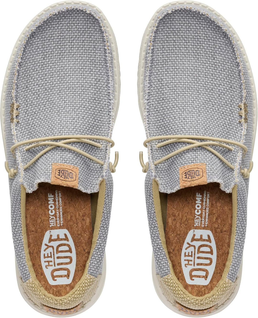 HEYDUDE - Wally Sox Stitch Herren - Slip on Schuhe - Herren Loafers, Black White 39 EU Grau, 39 EU G