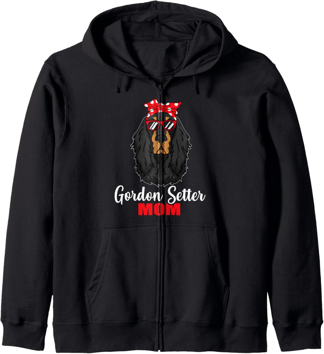 Lustiges Hunde Mama Geschenk Frauchen Gordon Setter Hund Kapuzenjacke