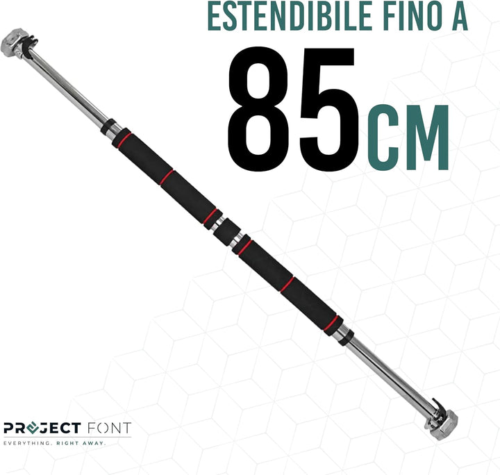 Türklimmzugstange, Türstange, Pull Up Bar Door Frame verstellbar von 60 cm bis 103 cm, schraubenlos