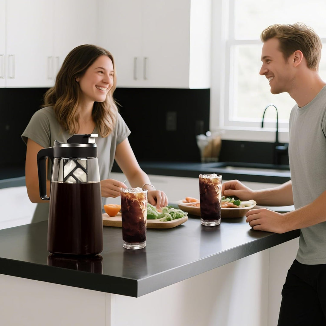 Sivaphe Cold Brew Coffee Maker Der filter kann wiederverwendet werden,BPA Free Tritan,2L, 2L