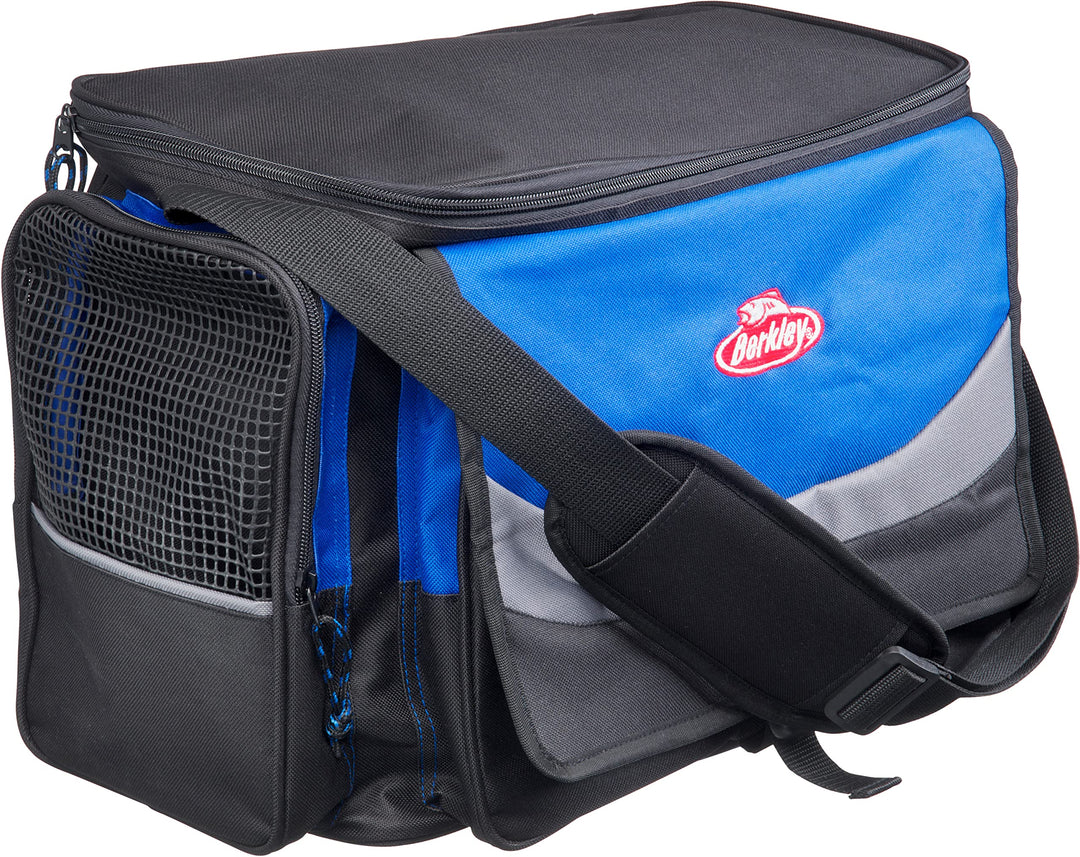 Berkley System Angeltasche/Tackletaschen – inklusive Köderboxen XL Blue/Grey, XL Blue/Grey