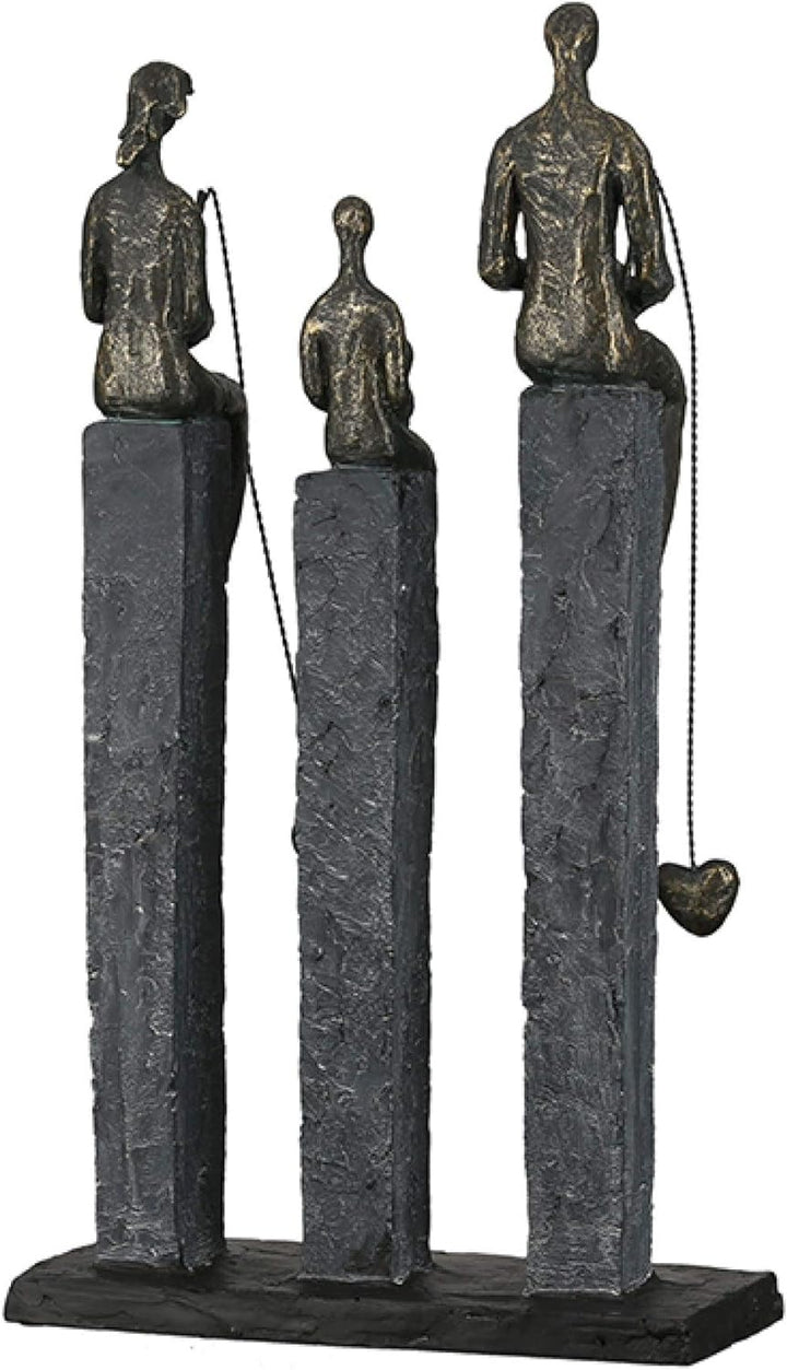 Casablanca - Skulptur, Figur, Dekofigur - Fishing - Poly - bronzefarben - 41x22,5x9cm Höhe 41 cm Ant
