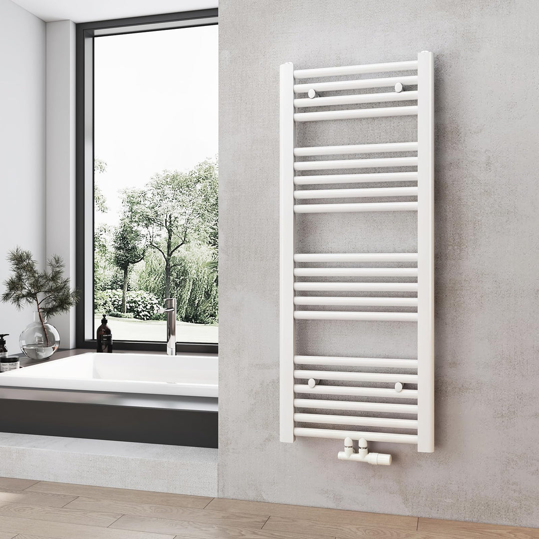 Heilmetz® Badheizkörper Weiss Handtuchtrockner Heizung 1000 x 400 mm Bad Heizkörper Handtuchheizkörp