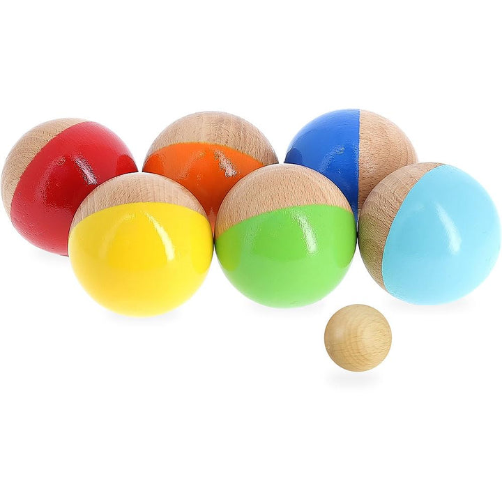 Vilac - Moit-Moit Boccia, Outdoor-Spiel – Geschicklichkeitsspiel und Präzisionsspiel aus Holz – Gese