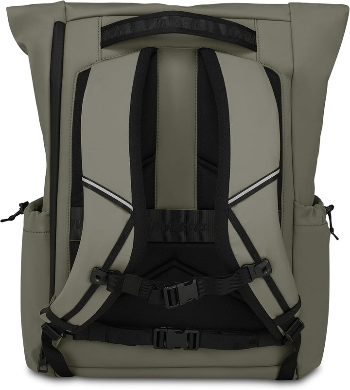 Invicta FOLD Rucksack Laptoptasche Business Rucksack, Leicht, kompakt, mit Laptopfach, Rolltop Rucks