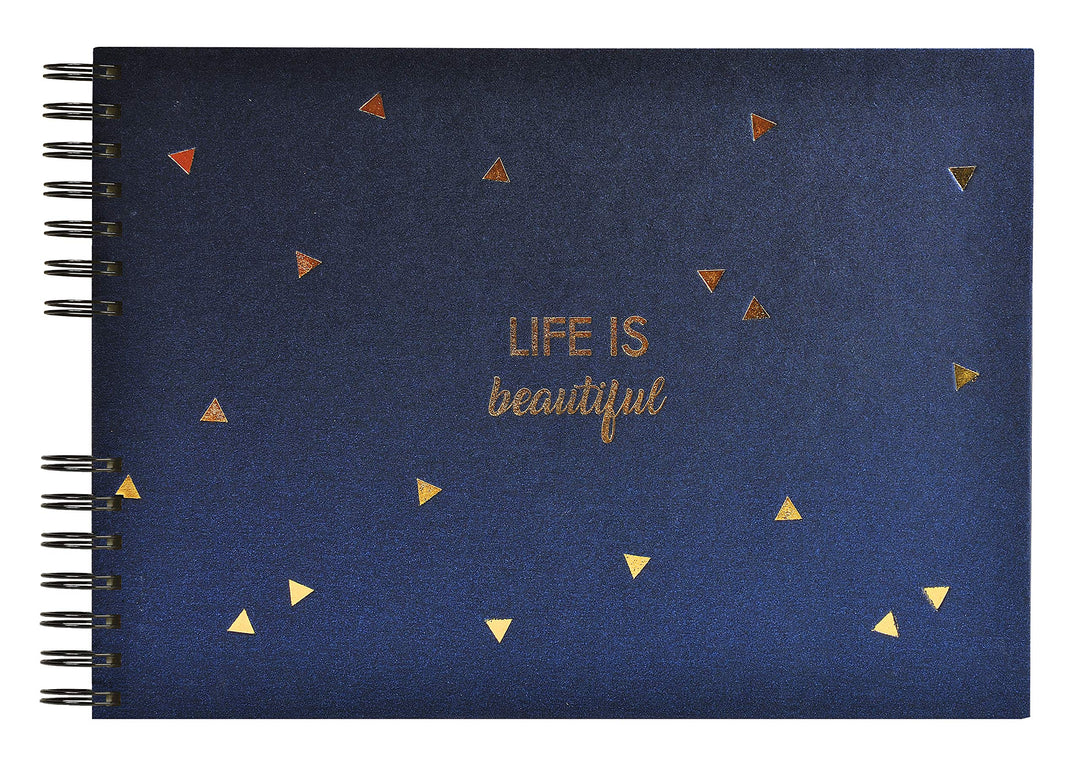 Exacompta 16452E Premium Fotoalbum Life mit 50 Seiten, perfekt für Ihre Fotos zum selbstgestalten Fo