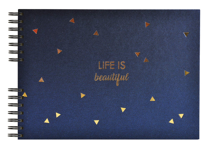 Exacompta 16452E Premium Fotoalbum Life mit 50 Seiten, perfekt für Ihre Fotos zum selbstgestalten Fo