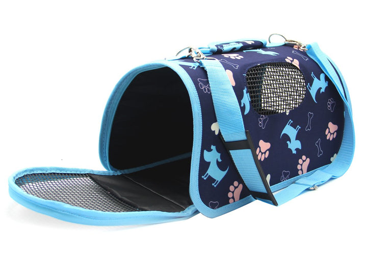 BPS Transporttasche für Haustiere, Hunde, Katzen, Tiere, 3 Grössen S/M/L zur Auswahl (M, Blau) BPS-5