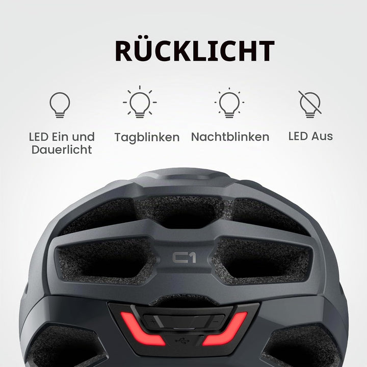 Sena C1 Smart Helm mit Bluetooth Gegensprechanlage und Smartphone-Konnektivität für Musik, GPS und T