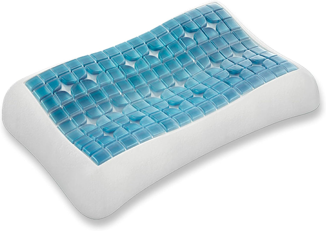 Technogel® Anatomic Curve Orthopädisches Nackenstütz-Kopfkissen – Patentiert, Schadstofffrei & Zerti