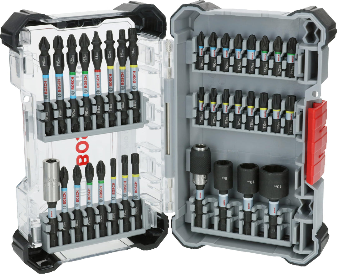 Bosch 36x PRO Impact Set, 36-tlg. (200 x 107 mm, Professional Zubehör Schraubendreher, Schraubendreh