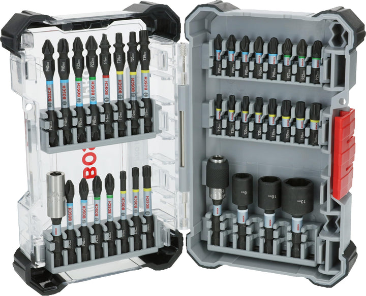 Bosch 36x PRO Impact Set, 36-tlg. (200 x 107 mm, Professional Zubehör Schraubendreher, Schraubendreh