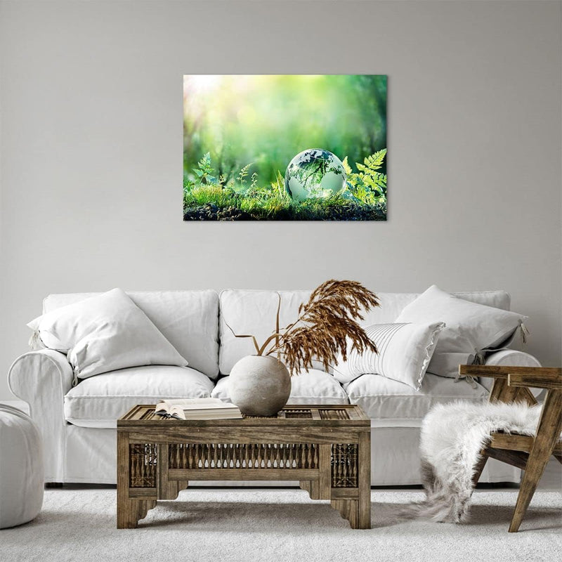 ARTTOR Bilder auf Leinwand natur natur Leinwandbild mit Rahmen 70x50cm Wandbilder Dekoration Wohnzim