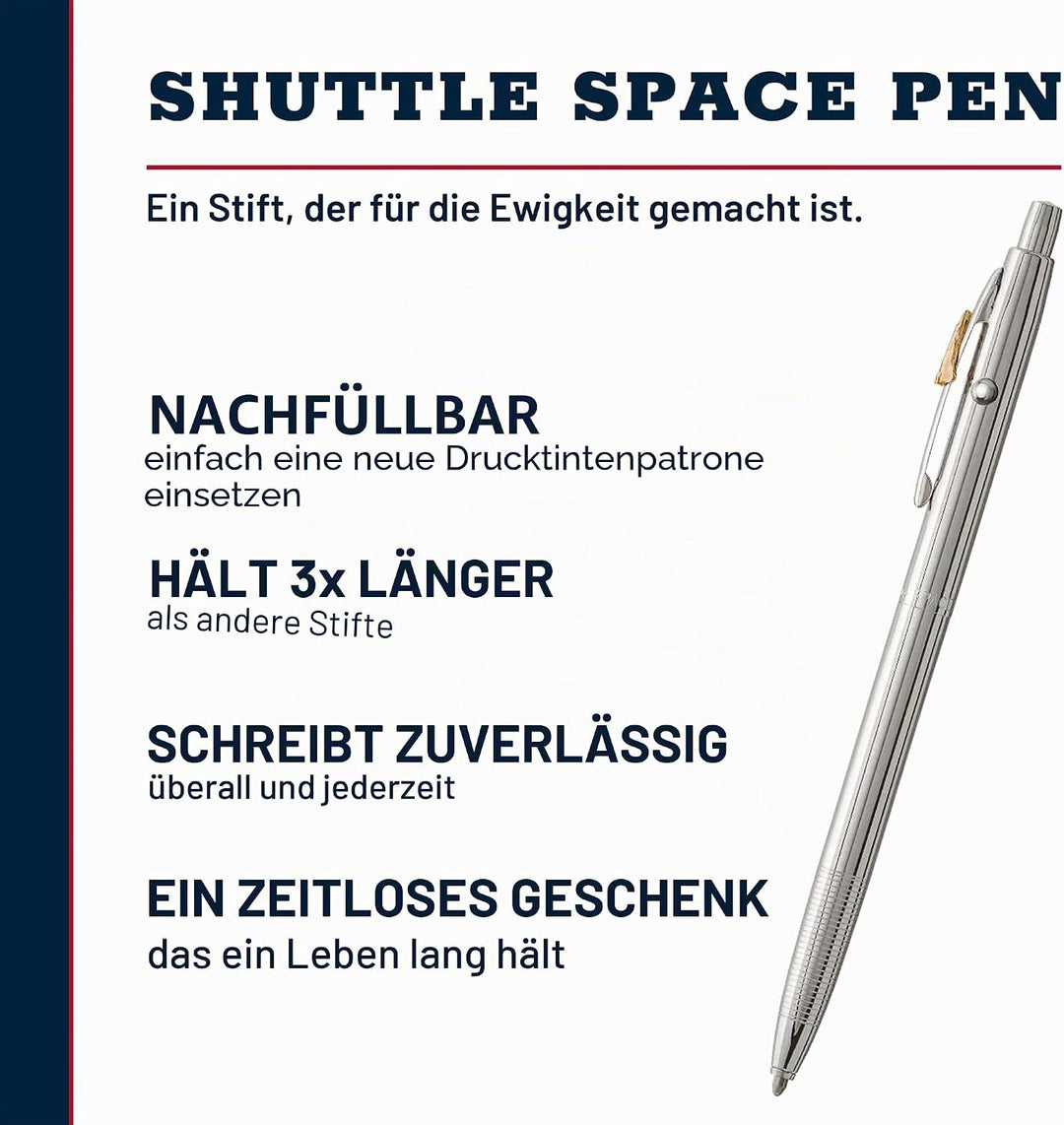 Fisher Space Pen Shuttle Space Pen, 1 Stück (1er Pack)