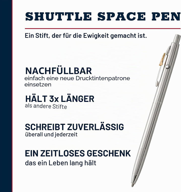 Fisher Space Pen Shuttle Space Pen, 1 Stück (1er Pack)