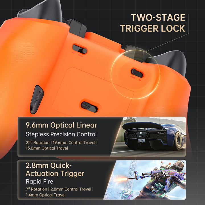 Machenike G5PROV2 Gaming Controller PC mit RGB-Ladestation, Optischer Trigger & ABXY, Wireless Contr