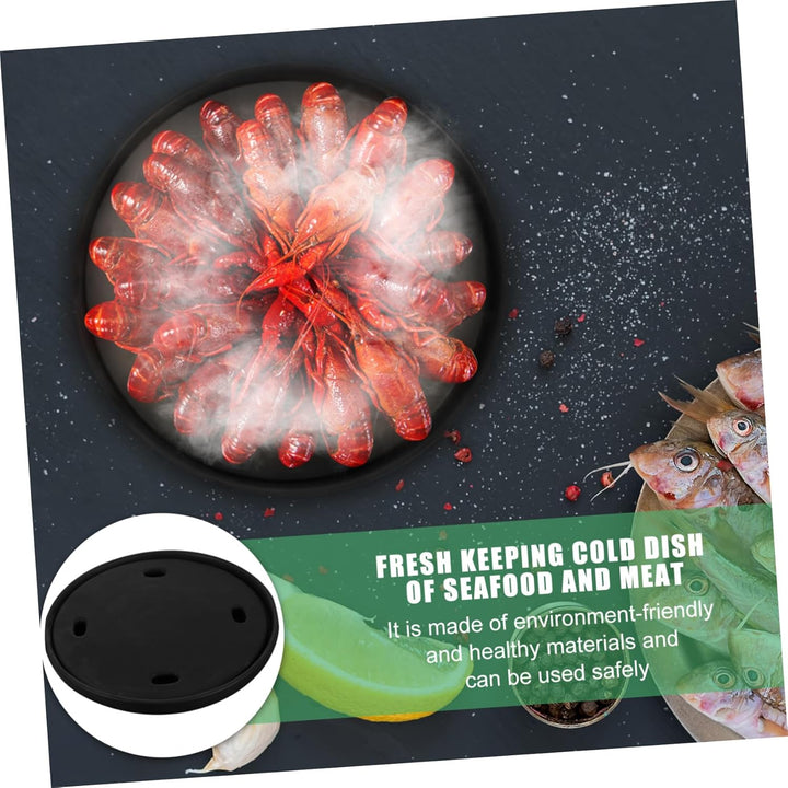 NIYANGLE Sushi Serviertablett Mattes Dry Ice Plate Für Seafood Fleisch Gemüse Japanisches Geschirr V