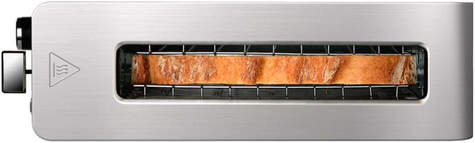 Taurus Mytoast Legend 45 mm breiter Schlitz-Toaster, Edelstahl, Grau Extra langer Schlitz 1, Extra l