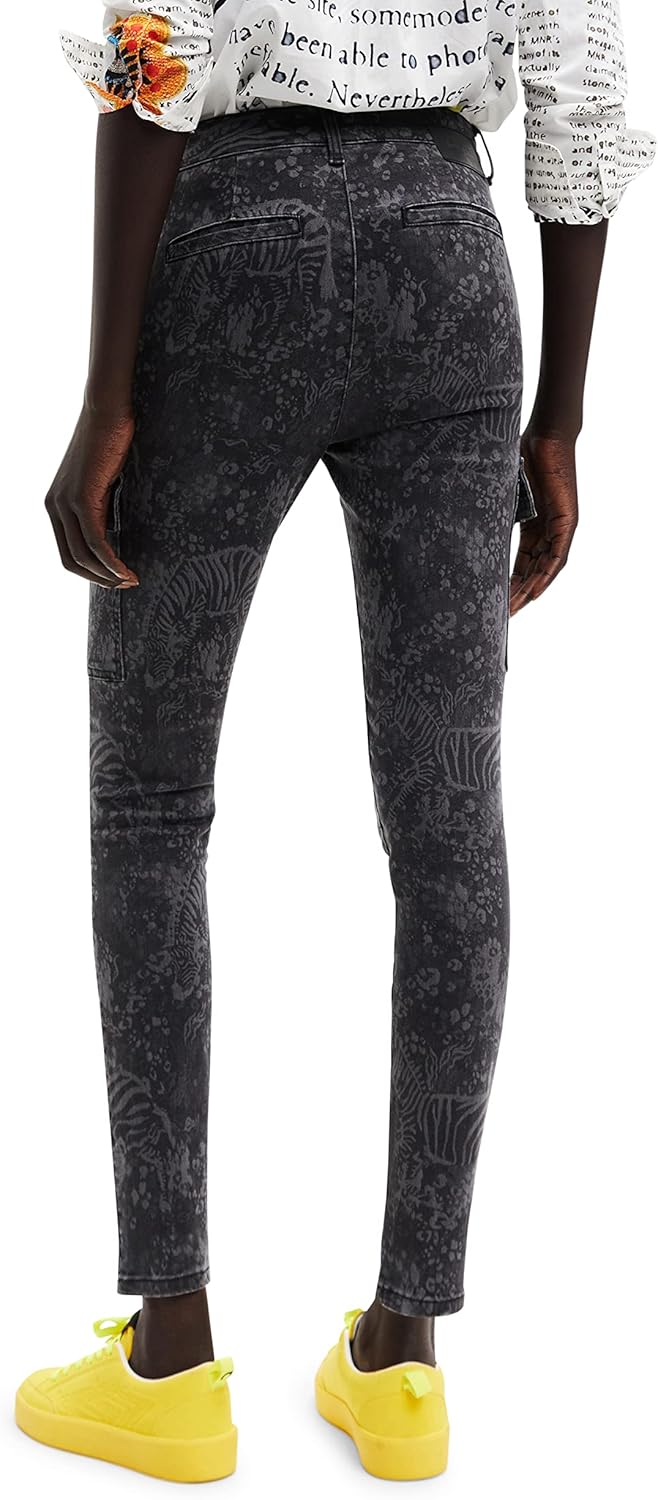 Desigual Damen Jeans 42 Schwarz, 42 Schwarz
