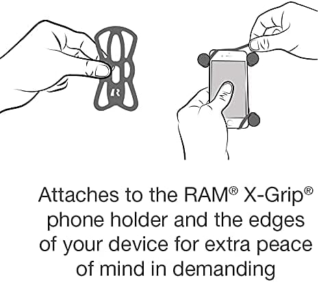 RAM Mounts Universal X-Grip Halteklammer für Smartphones mit 1-Zoll Kugel (RAM-HOL-UN7BU)