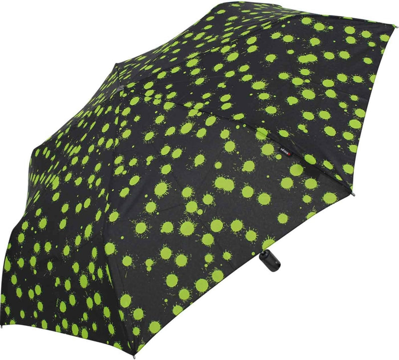 Knirps Taschenschirm Slim Duomatic Paint Drops - Green Grün, Grün