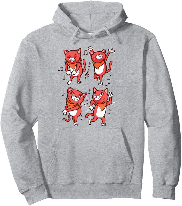 Tanzende Katze. Pullover Hoodie