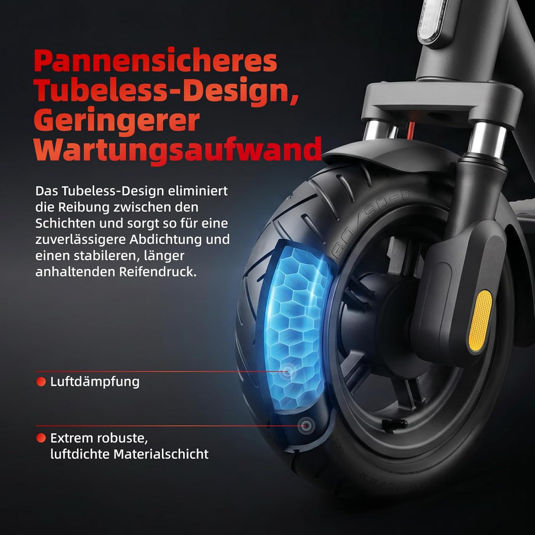 60/90-8 Schlauchloser Reifen für Xiaomi 5 Plus Elektroroller, 12 Zoll Tubeless Reifen Zubehör Explos